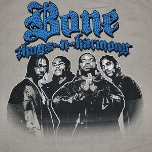 Bone Thugs-n-Harmony Tan Unisex Tee Group Bling - Size Medium